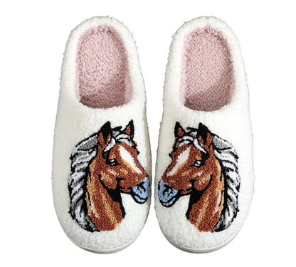 HoofSteps™ Soft Stitched Horse Slippers